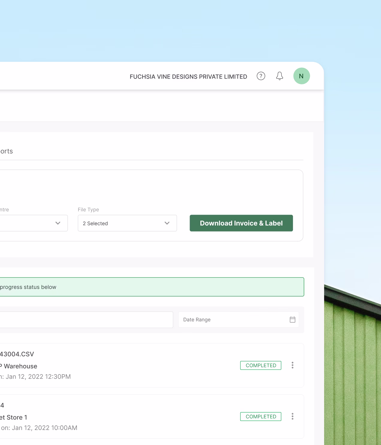 Generate invoices and labels