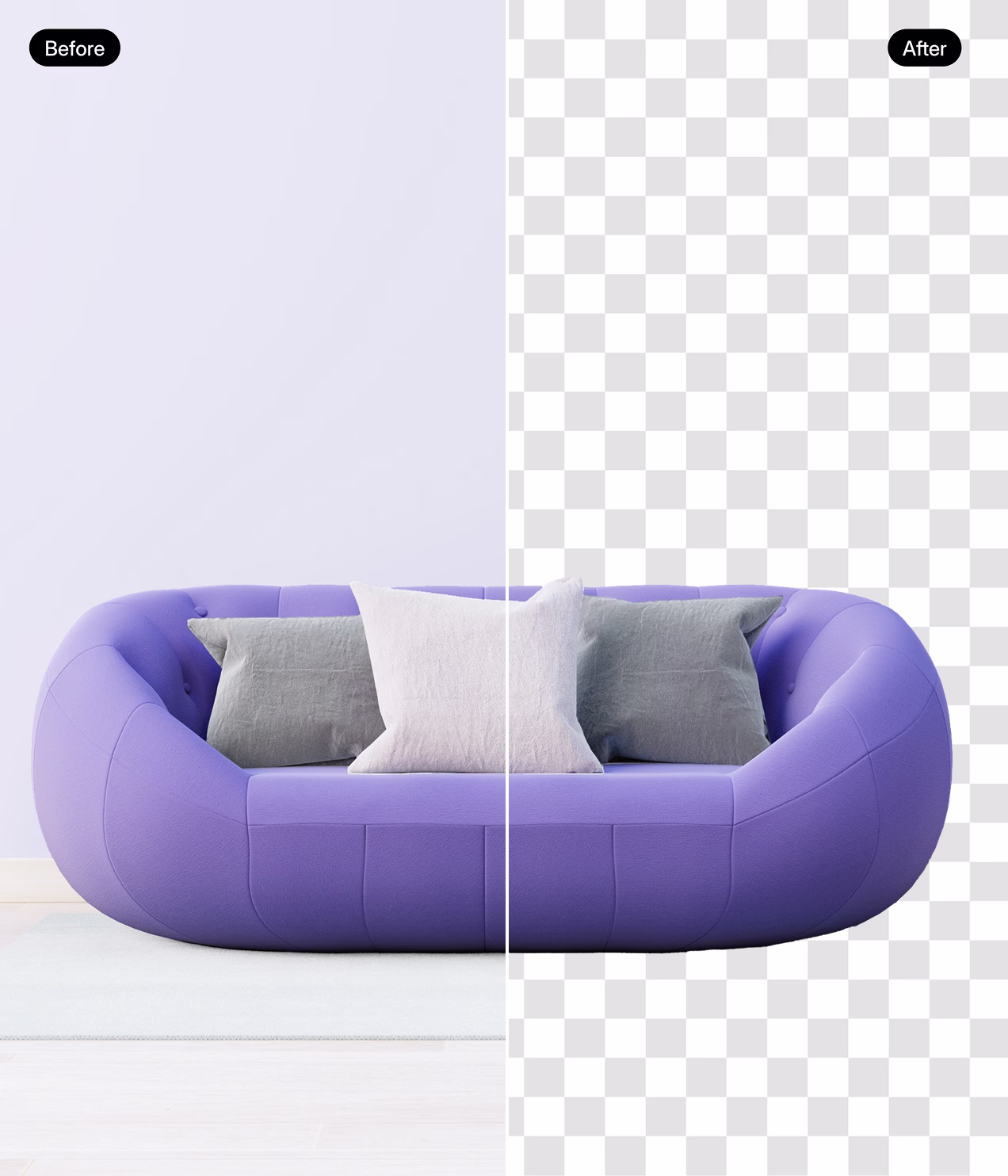 One-click background removal