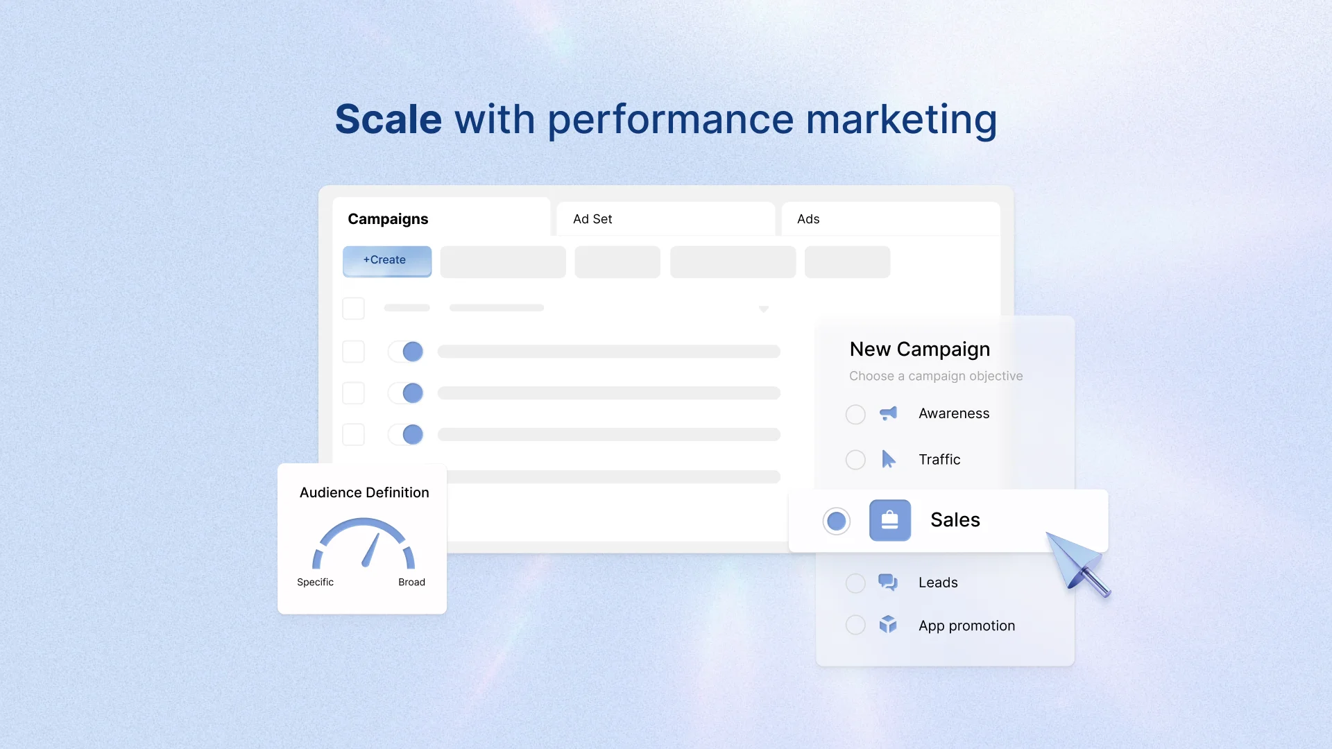 A photo of performance marketing metrics